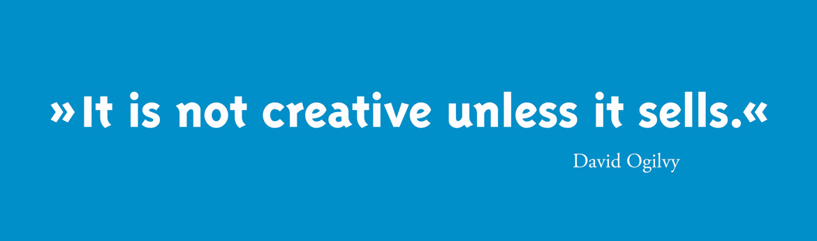 Header - Its not creative unless it sells